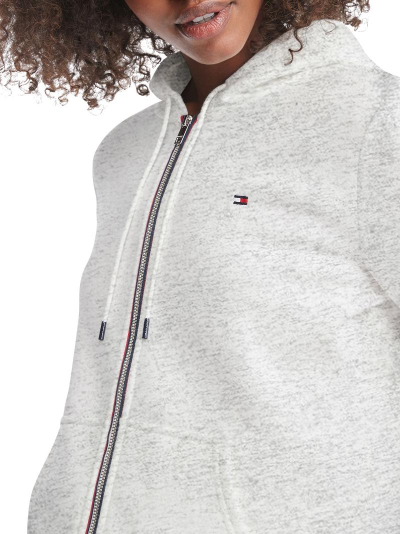 Női Tommy Hilfiger Essential Flag Hoodies Szürke | HU 146VRW